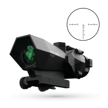 4x tactical prismatic scope,Black body/Green chevron