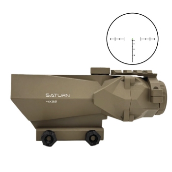 4x tactical prismatic scope,Tan body/Green chevron 