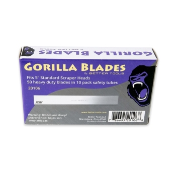 Better Tools 5in Scraper Blades 50 Pack Tubed