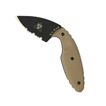 KA-BAR Coyote Brown Hard Sheath Black Clip