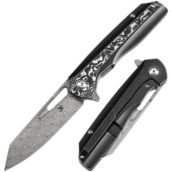 Kansept K1006C3 Shard Damascus Black White Nebula