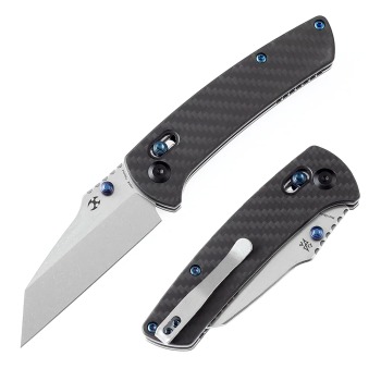 Kansept T1015V4 Carbon Fiber Crossbar Lock Knife