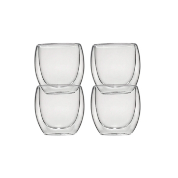Glass Espresso Set CUP-GL4