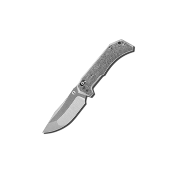 Miguron Knives Artpy Vanax Silver PVD Crystal Titanium Knife