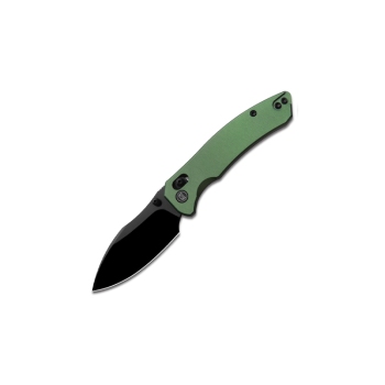 Miguron Knives Norsa D2 Black PVD Green Aluminum Pocket Knife