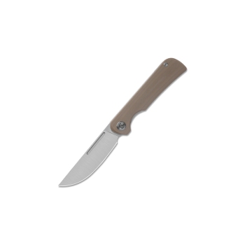 Miguron Knives Vazot D2 Satin Drop Point Tan G10 Pocket Knife
