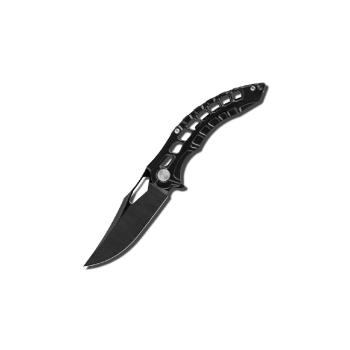 Miguron Knives Geloty Vanax DLC Hand Ground Black Crystal Titanium