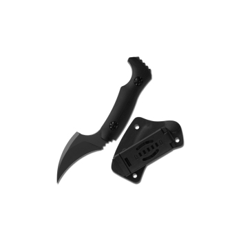 Ameight Knives LSM 14C28N Dark Grey PVD Fixed Blade Black G10 Knife