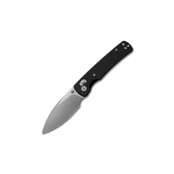 Miguron Knives Vakor 14C28N Stonewash Drop Point Black G10 Knife