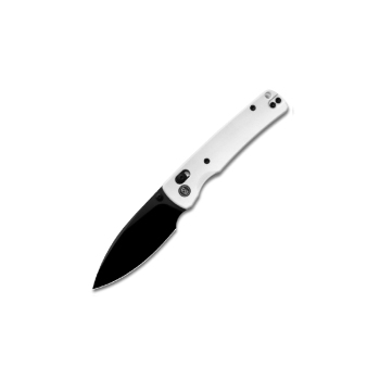Miguron Knives Vakor 14C28N Black PVD Drop Point White G10 Knife