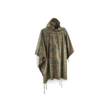 Mil-Tec Digital Woodland Ripstop Wet Weather Poncho - Waterproof Tarp - Model 10630071