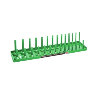 Hansen Global 1203 1/2-Inch Drive SAE Socket Organizer Green