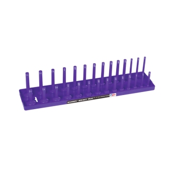 Hansen Global 1207 1/2-Inch Drive SAE Socket Organizer Purple - Model 1207