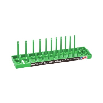 Hansen Global 1403 1/4-Inch Green SAE 2-Row Socket Tray - Model 1403
