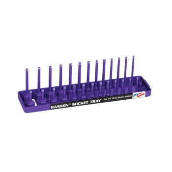Hansen Global 1408 1/4-Inch Purple Metric 2-Row Socket Tray