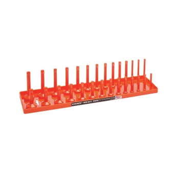 Hansen 3/8-Inch Drive 2-Row SAE Socket Tray Orange 3805