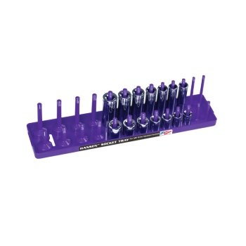 Hansen 3/8-Inch Drive 2-Row SAE Socket Tray Purple 3807
