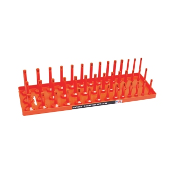 Hansen 12053 1/2-Inch Drive SAE Socket Tray Orange - Model 12053