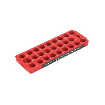 Hansen 3/8-Inch Drive Chrome Hex & Torx Socket Organizer Tray - Model 50000