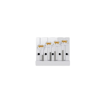 Hipshot 4 String MassKicker Bass Bridge Chrome 5 Hole
