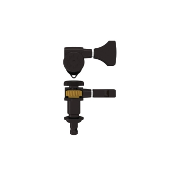 Hipshot Grip-Lock Open Guitar Tuner Black Bass Side 21mm