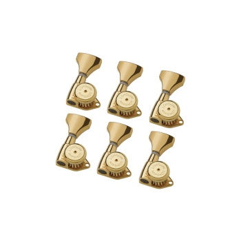 Hipshot Grip-Lock Open Tuner Kit Gold 3+3 10mm